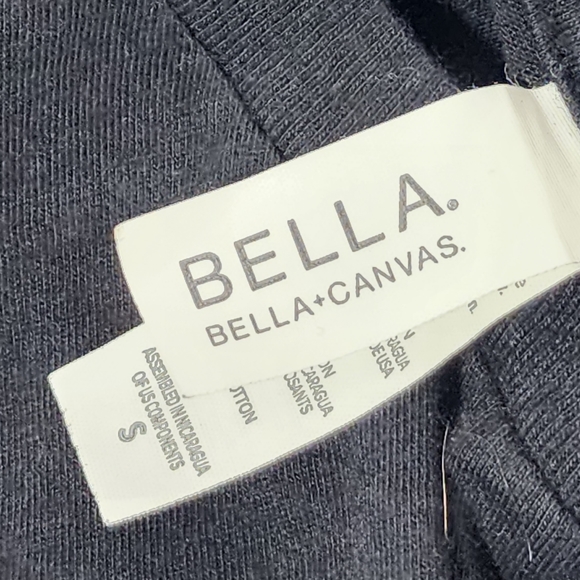 BELLA + CANVAS I'M WITH THE BEARD WOMEN'S TSHIRT SMALL BLACK - Picture 4 of 8